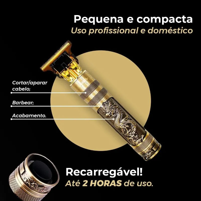 Máquina de corte de cabelo e barba profissional